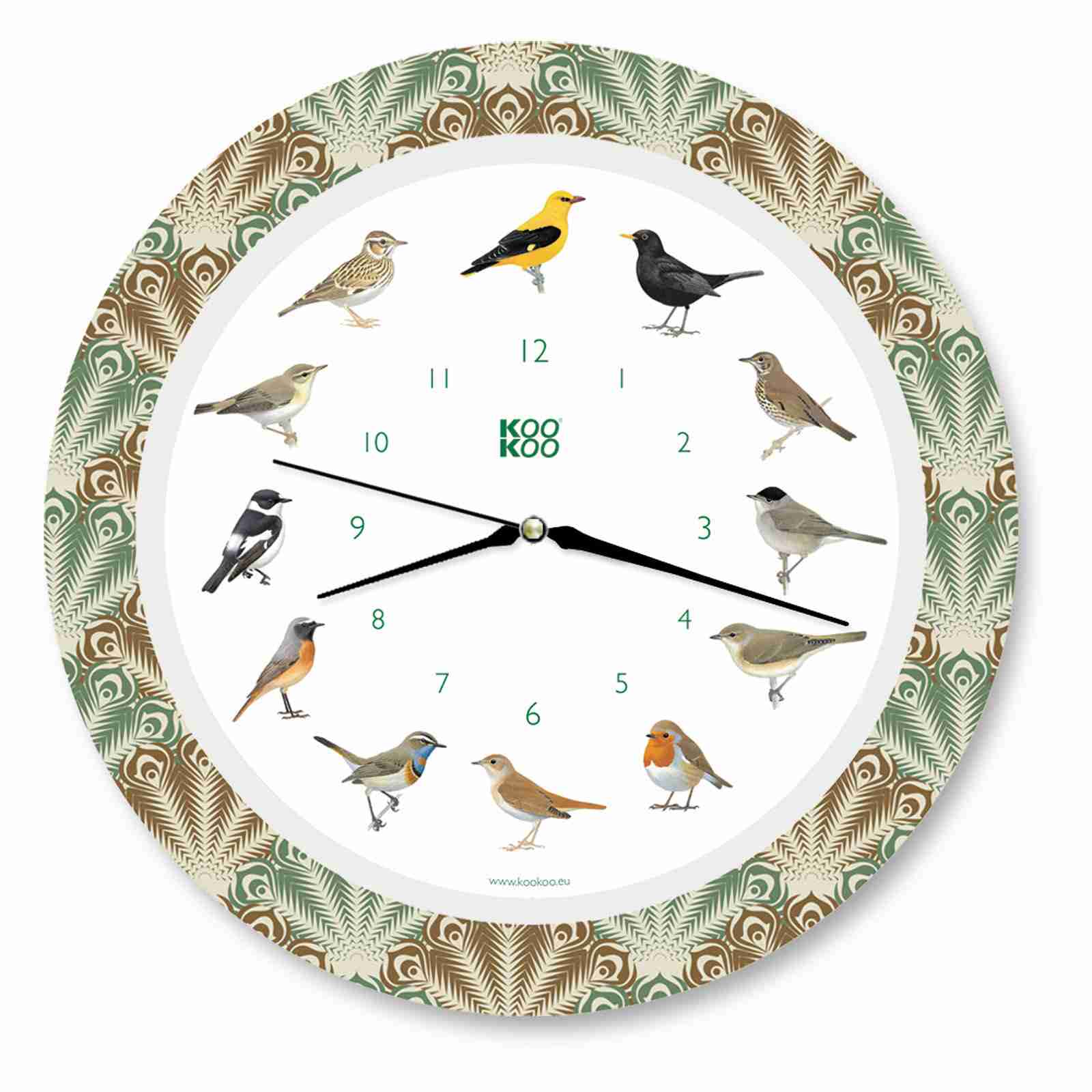 KOOKOO（クークー) Singvögel（ソングバード) 歌う壁掛け時計 